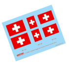 X3429 Flaggen-Set Schweiz